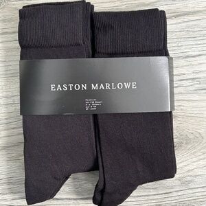 New Easton Marlowe Black 6 Pack of Socks Mens Sz 6-9